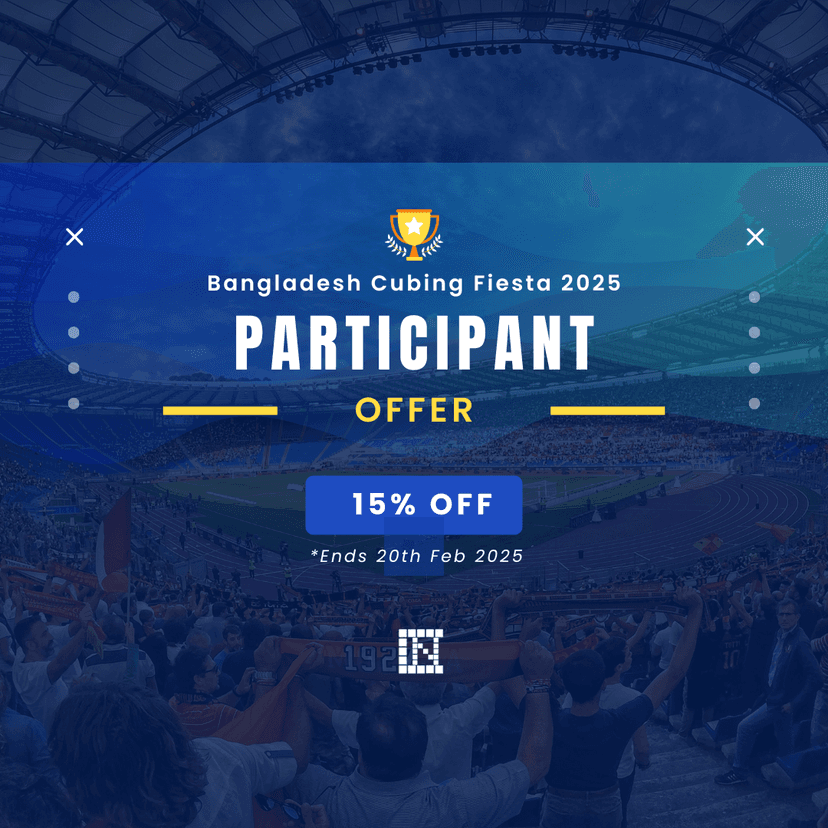 Bangladesh Cubing Fiesta 2025 participants will get 15% off
