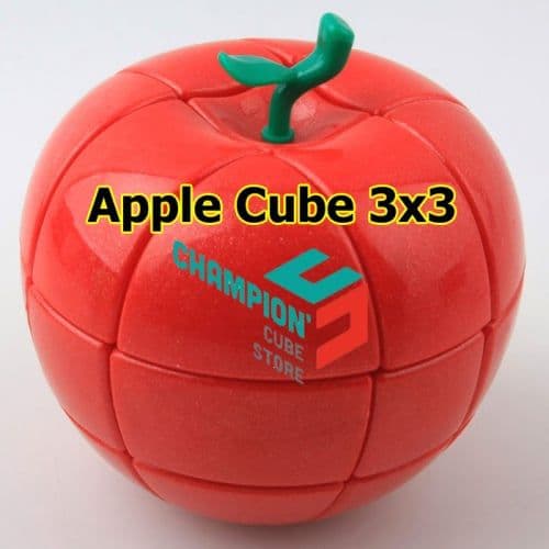 YJ Apple Cube 3x3 with a Moneybox - red image 1