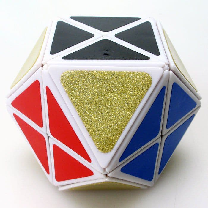 Lanlan Corner-cutted Helicopter Cube - White