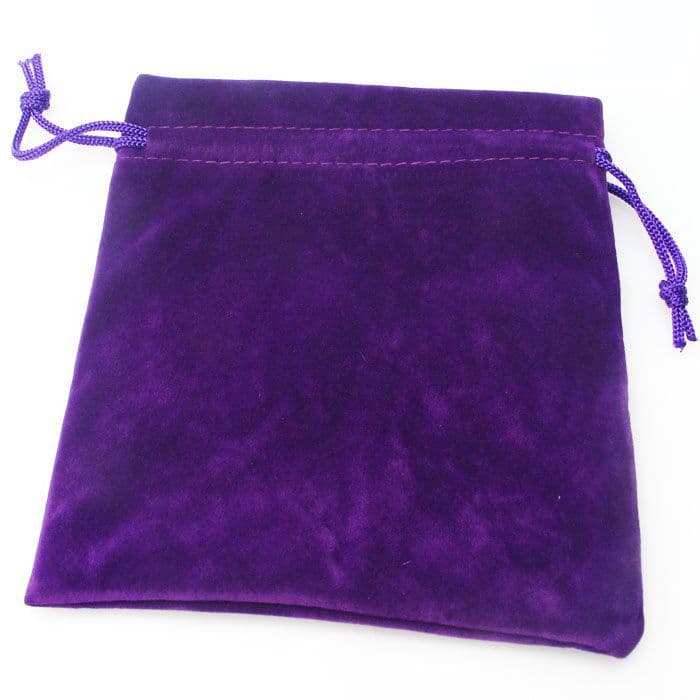 Large-size Velvet Cube-bag - purple