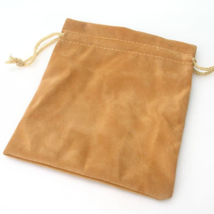 Large-size Velvet Cube-bag - Brown