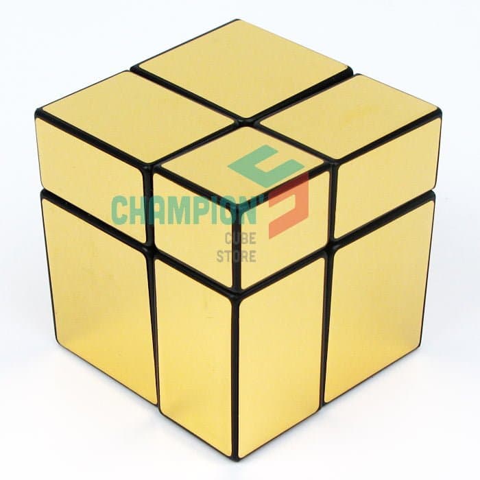 mir-two 2x2 mirror cube - black golden image 1