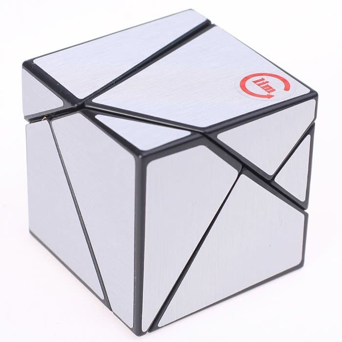 FangShi 2x2 Ghost Cube black-body - with silver stickers image 1