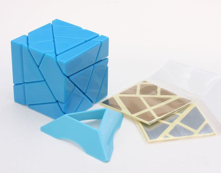 Ninja 3x3 Ghost Cube(unstickered) - Blue