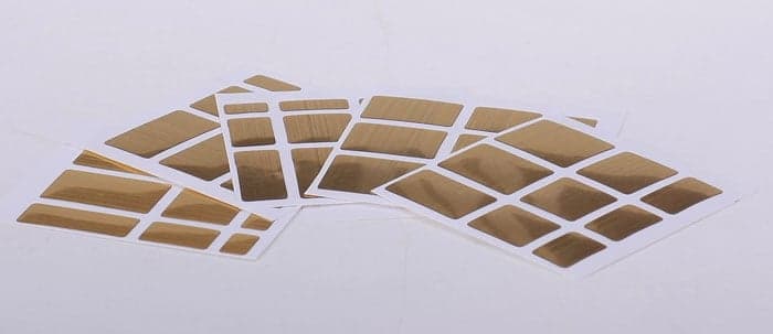 stickers for ShengShou mirror cube - wire-drawing gold