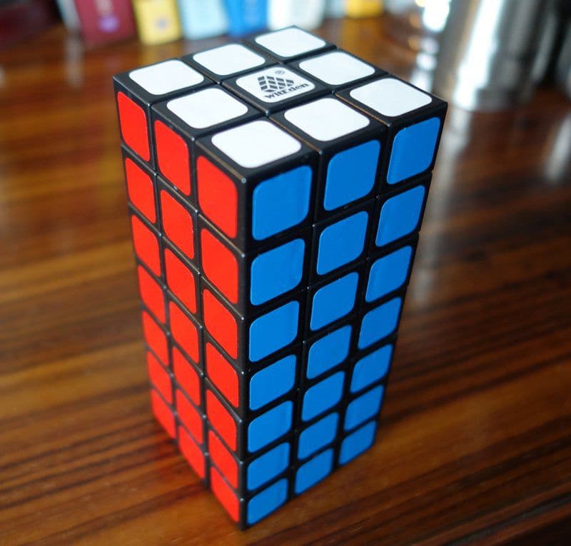WitEden 3x3x7 Cuboid Cube - Black