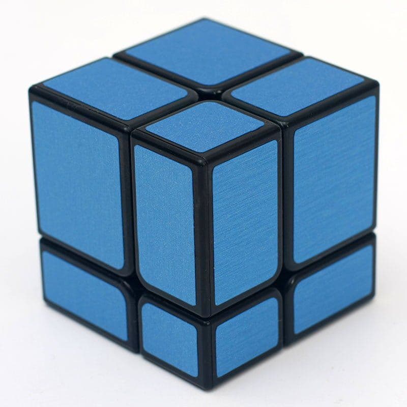 HelloCube Mirror Block 2x2 Black - Blue image 1