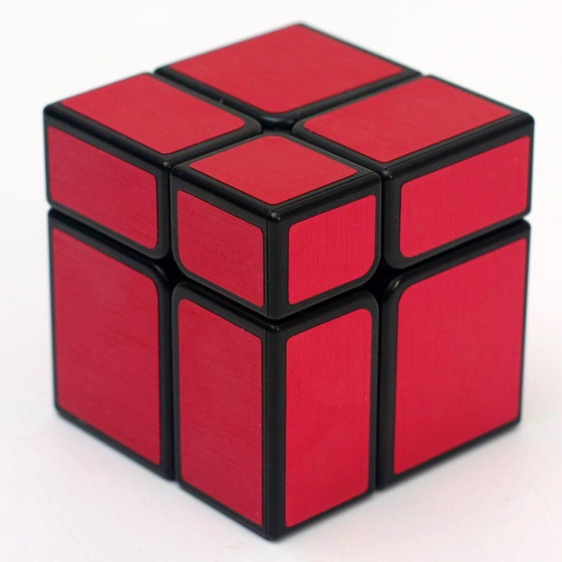 HelloCube Mirror Block 2x2 Black - red