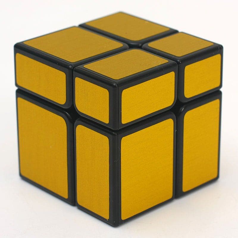 HelloCube Mirror Block 2x2 Black - golden