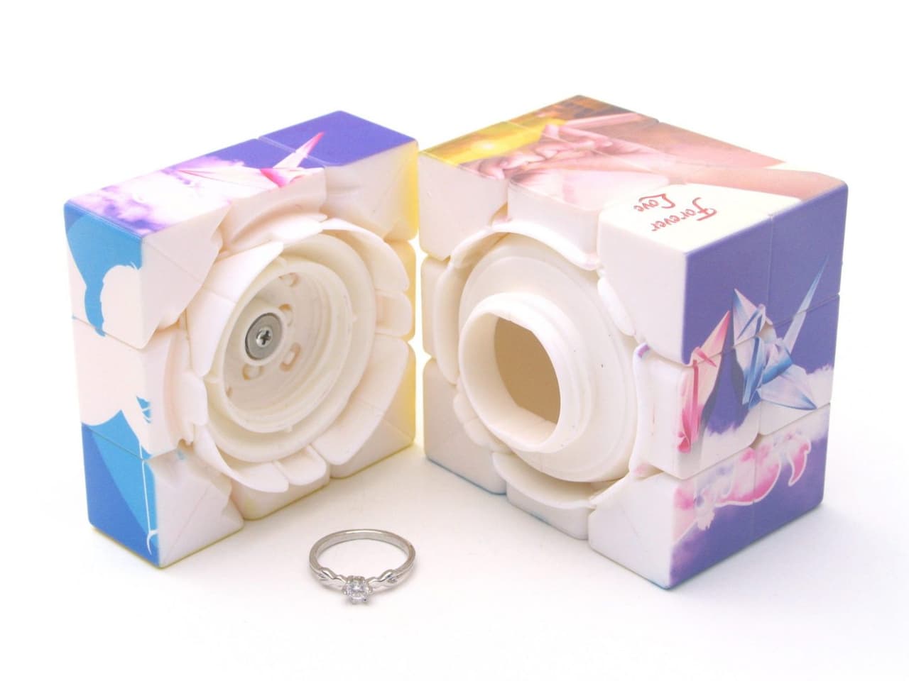 YuXin Love Cube 3x3x3 with a Ring image 1