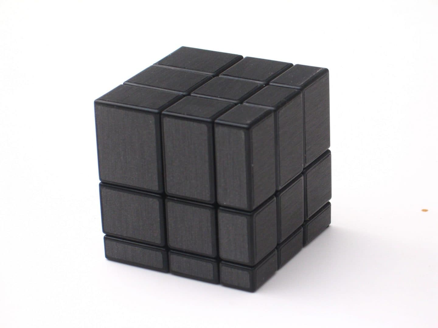 Shengshou 3x3 mirror cube with gray stickers - Black