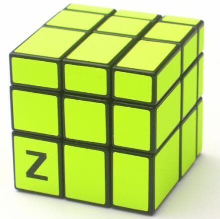 Z-Cube 3x3x3 Mirror cube with cloth sticker - light green