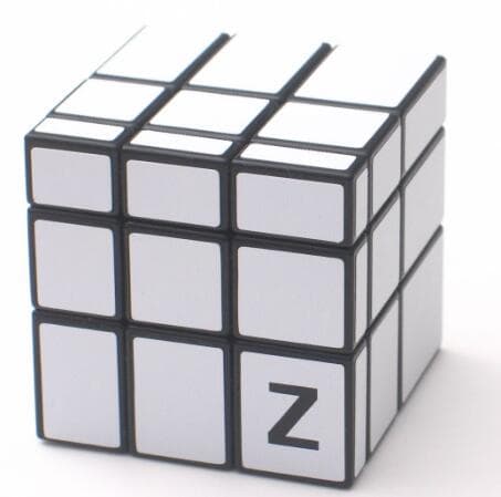 Z-Cube 3x3x3 Mirror cube with cloth sticker - silver