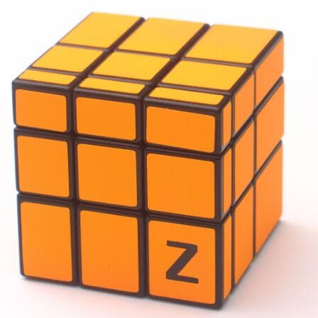 Z-Cube 3x3x3 Mirror cube with cloth sticker - yellow
