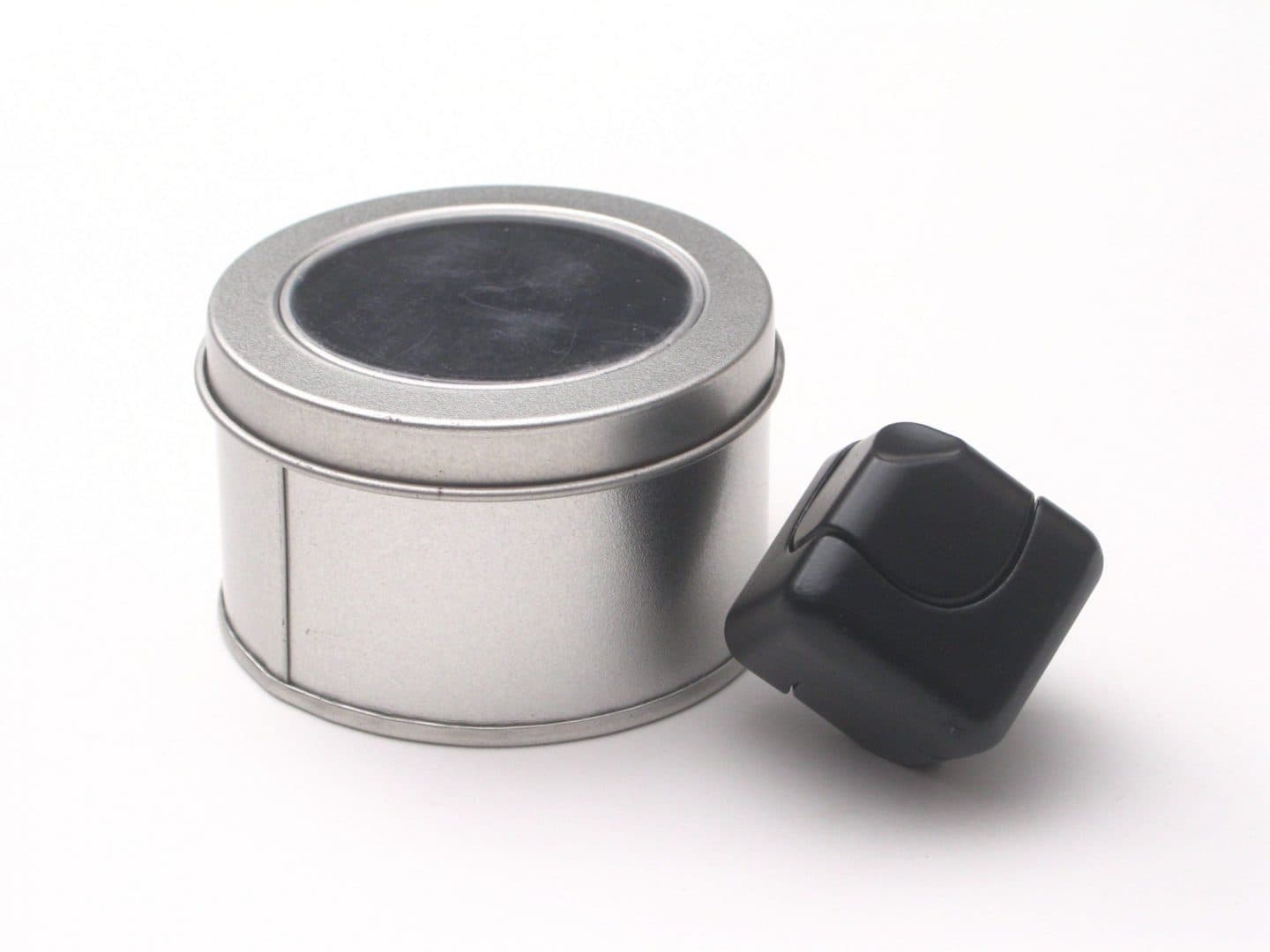 Metallic Fidget Spinner Cube - Black
