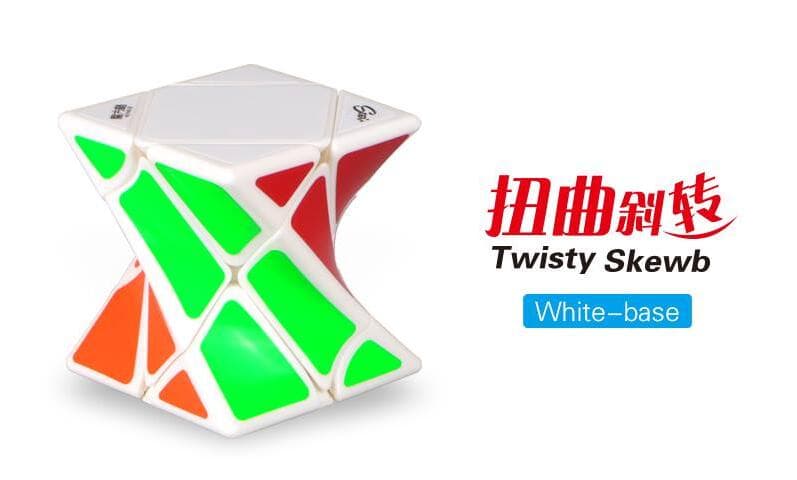 Qiyi Twisty Skewb Cube - White