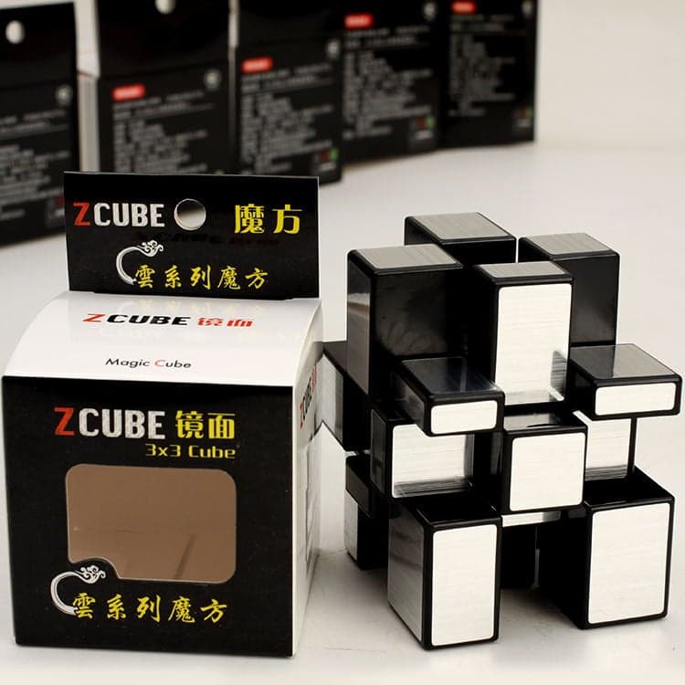 Z-Cube Cloud Mirror Cube - black silver