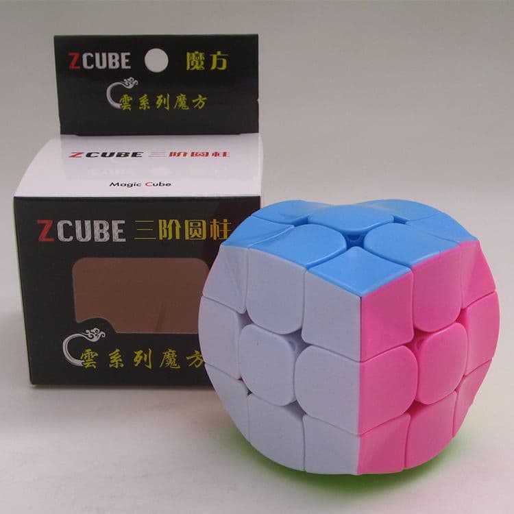 Z-Cube 3x3 Wave Cube - stickerless pink image 1