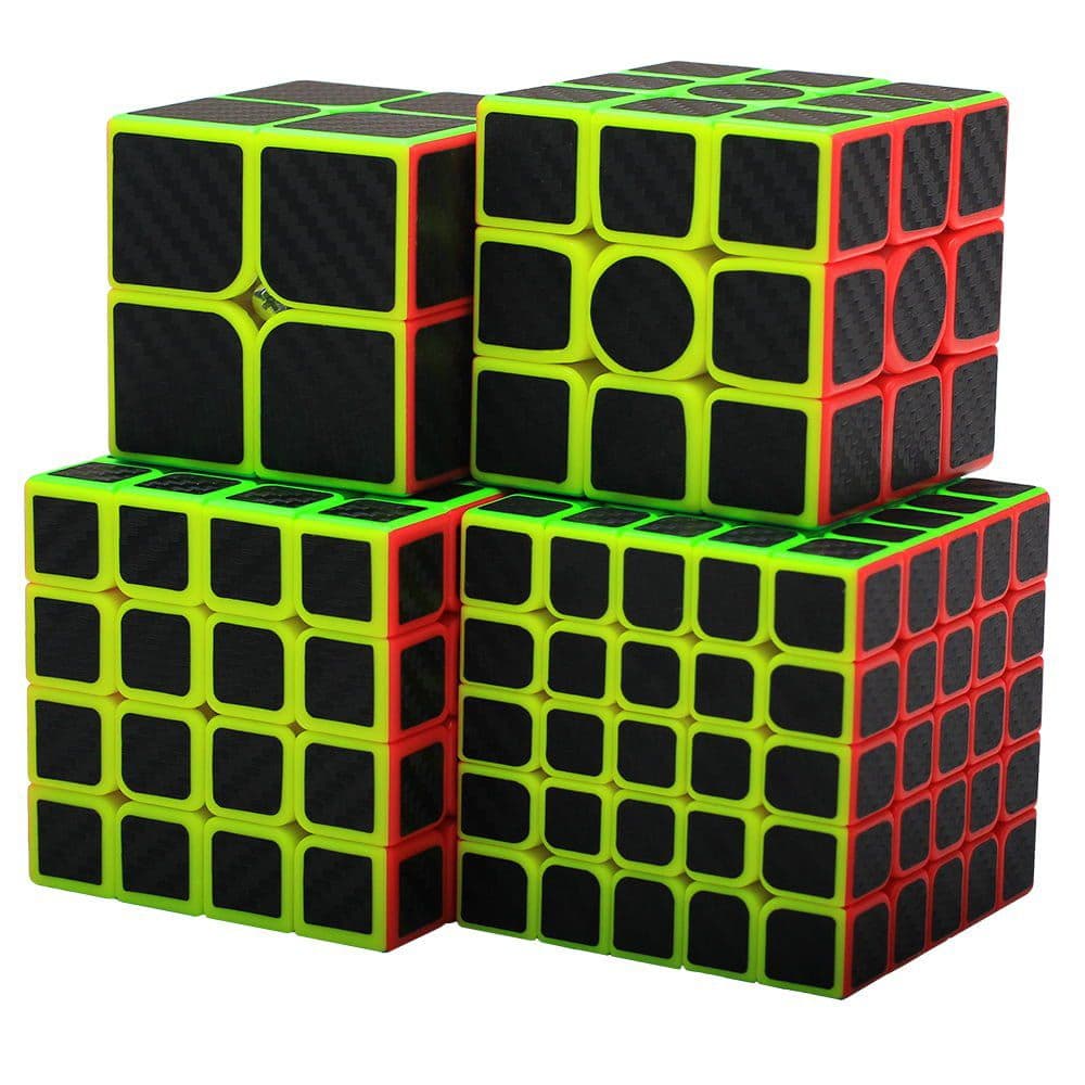 Z-Cube Four Cubes Set with carbon-fibre stickers - 2-5-set