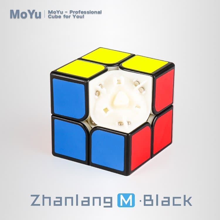Moyu SenHuan Zhanlong 2x2 Magnetic Cube - Black image 1
