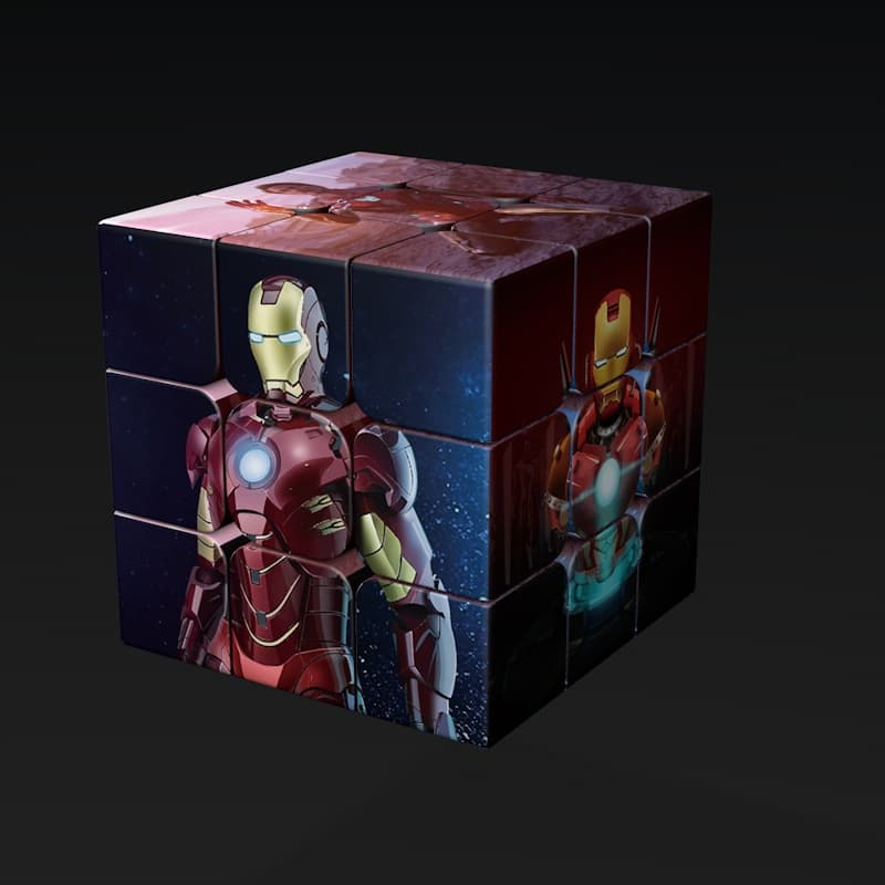 Custom Printed Cube - Iron man A image 1