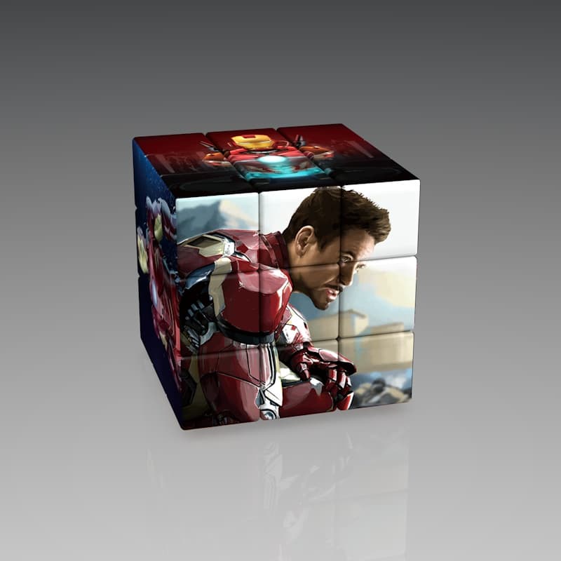 Custom Printed Cube - Iron man B image 1