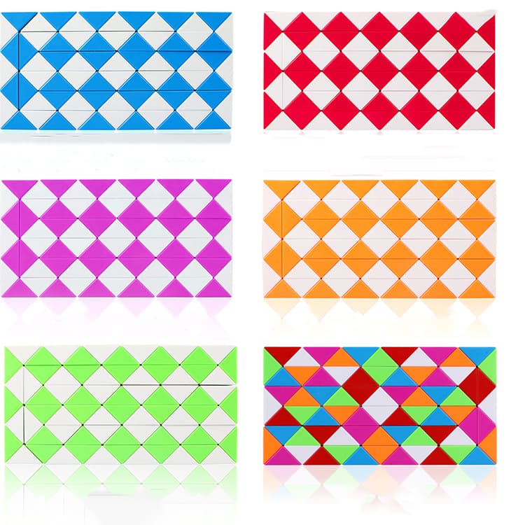 QiYi 72 blocks Magic Snake - orange white image 1