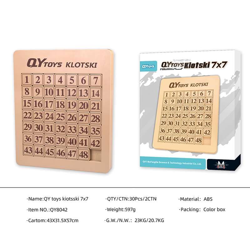 QiYi Magnetic Number sliding Klotski 7x7