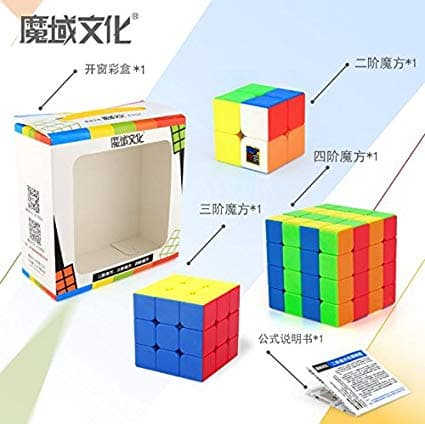 MoFangJiaoShi Gift Packing with 3 cubes
