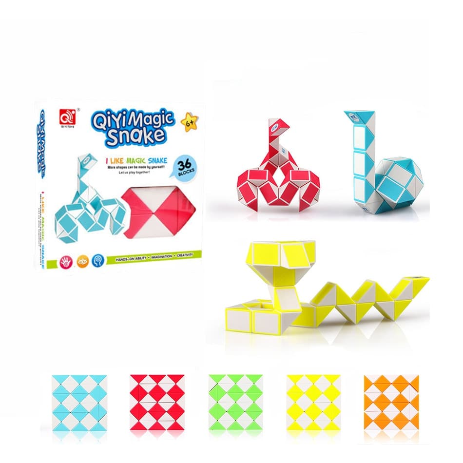 QiYi 36 blocks Magic Snake - Purple+White