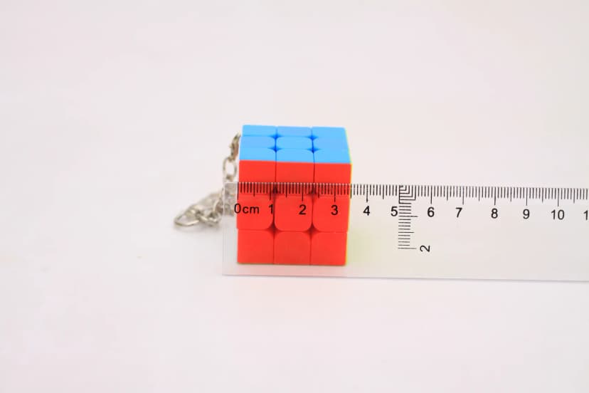 3x3 Cube keychain image 3