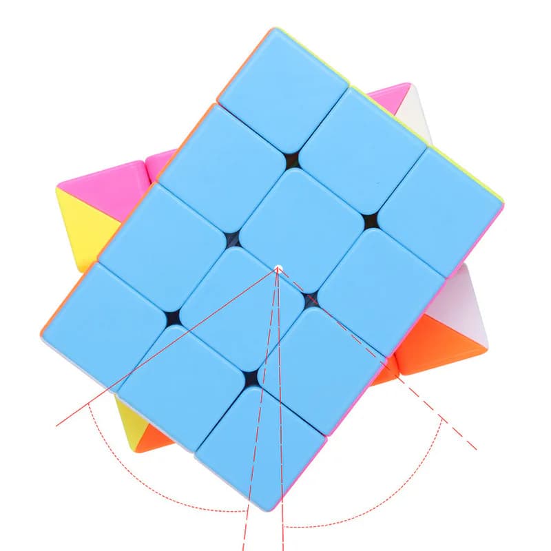 FanXin 3x3x4 Cube - Stickerless Pink image 5