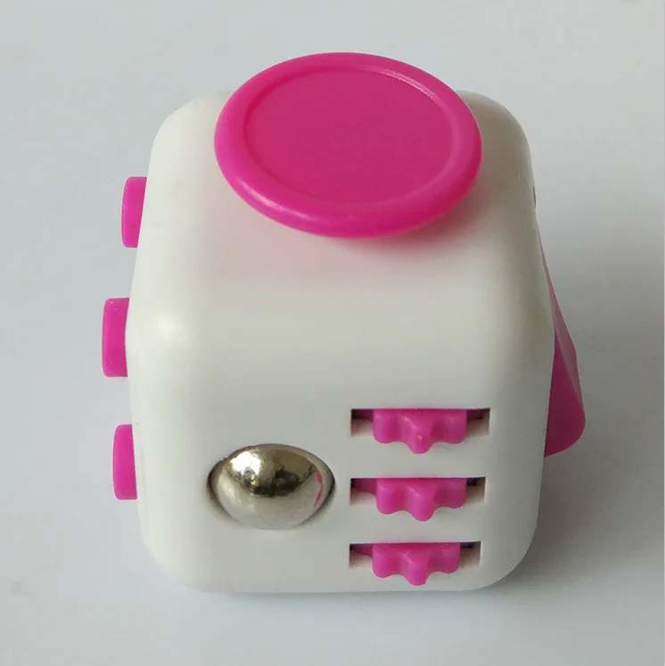 Fidget cube - pink+white image 1