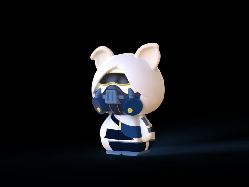 KB 2x2 - Pig Andy - Stickerless image 3