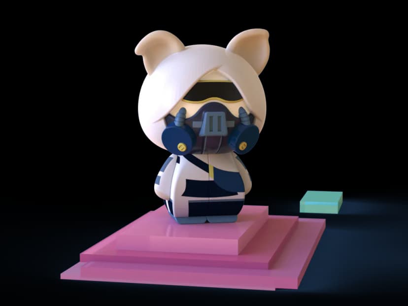 KB 2x2 - Pig Andy - Stickerless image 7