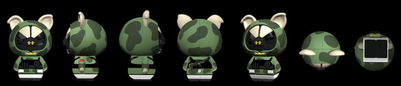 KB 2x2 - Pig Woody - Stickerless image 3