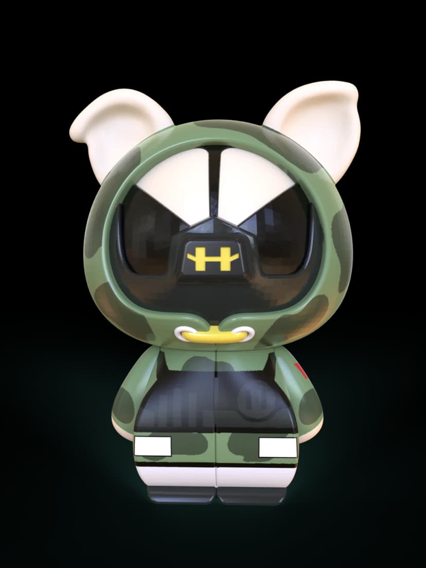 KB 2x2 - Pig Woody - Stickerless image 7