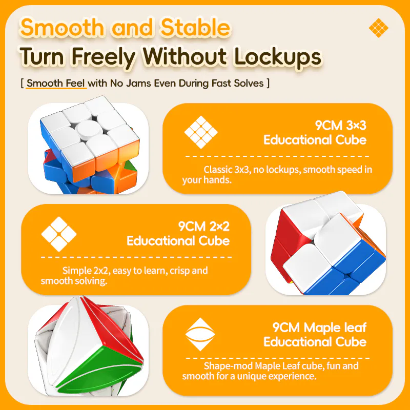 Meilong 9CM 2x2 Cube - Stickerless image 5