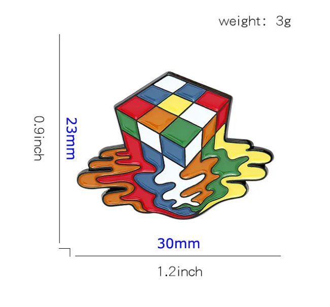 Melted-cube Brooch image 6