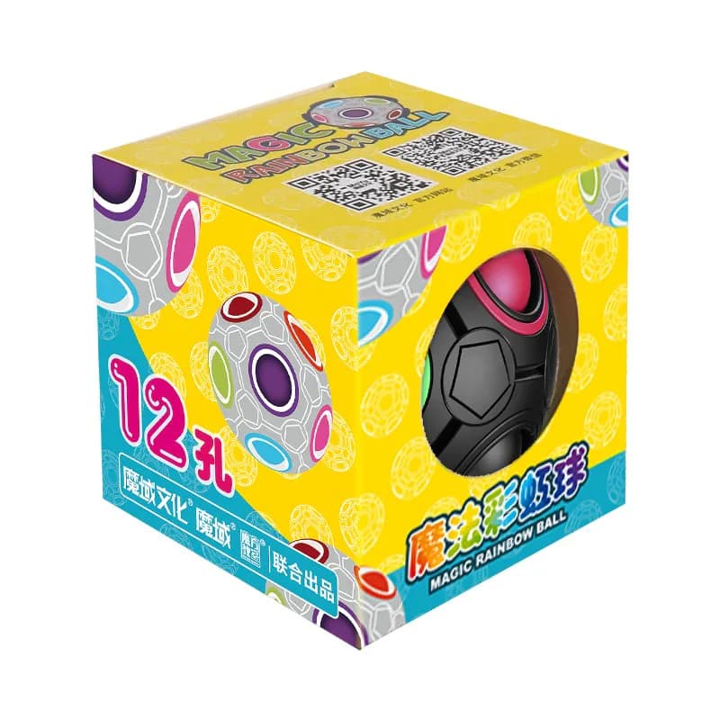 Moyu Rainbow Ball (12 Holes) - Black image 1
