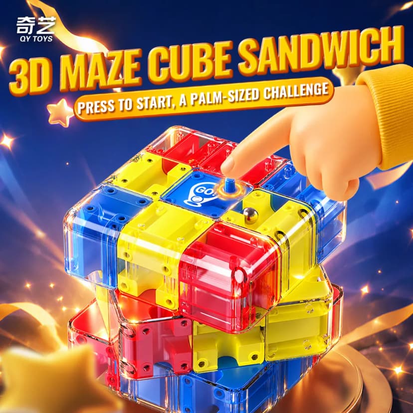 QiYi 3D Maze Sandwich Cube - Stickerless image 9
