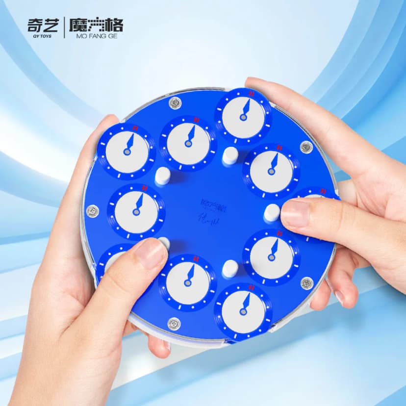 QiYi 5x5 Magic Clock - Blue-White image 9