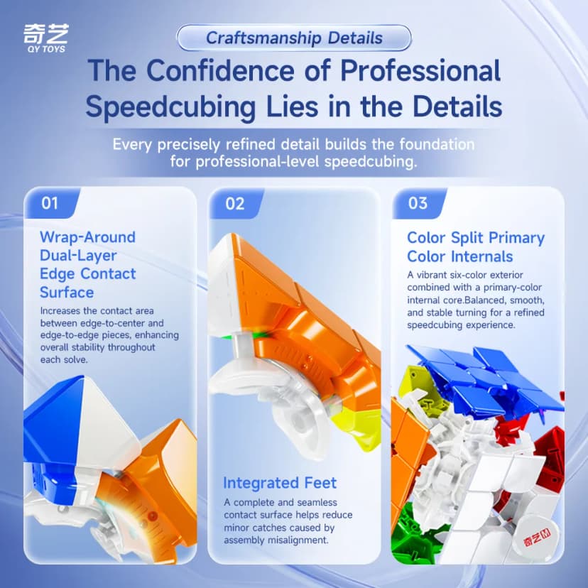 QiYi M Pro 3x3 V3 Flagship - Stickerless image 9