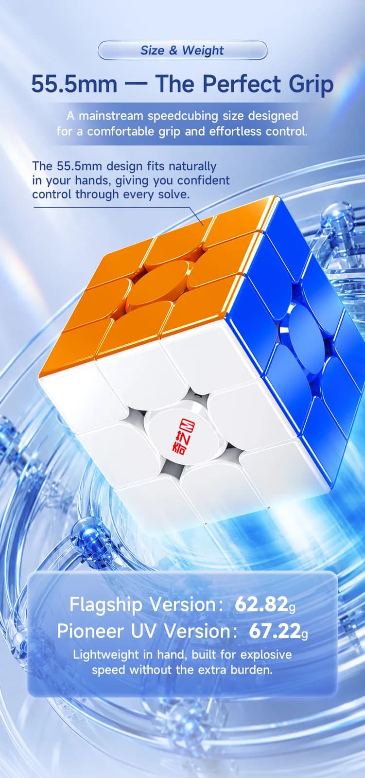 QiYi M Pro 3x3 V3 Pioneer UV - Stickerless image 8