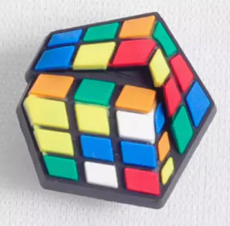 Scrambled-cube Shoe Charm image 1