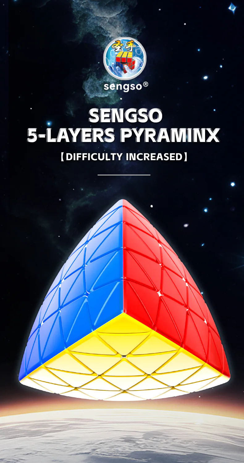 SengSo 5x5 Pyraminx - Stickerless image 3