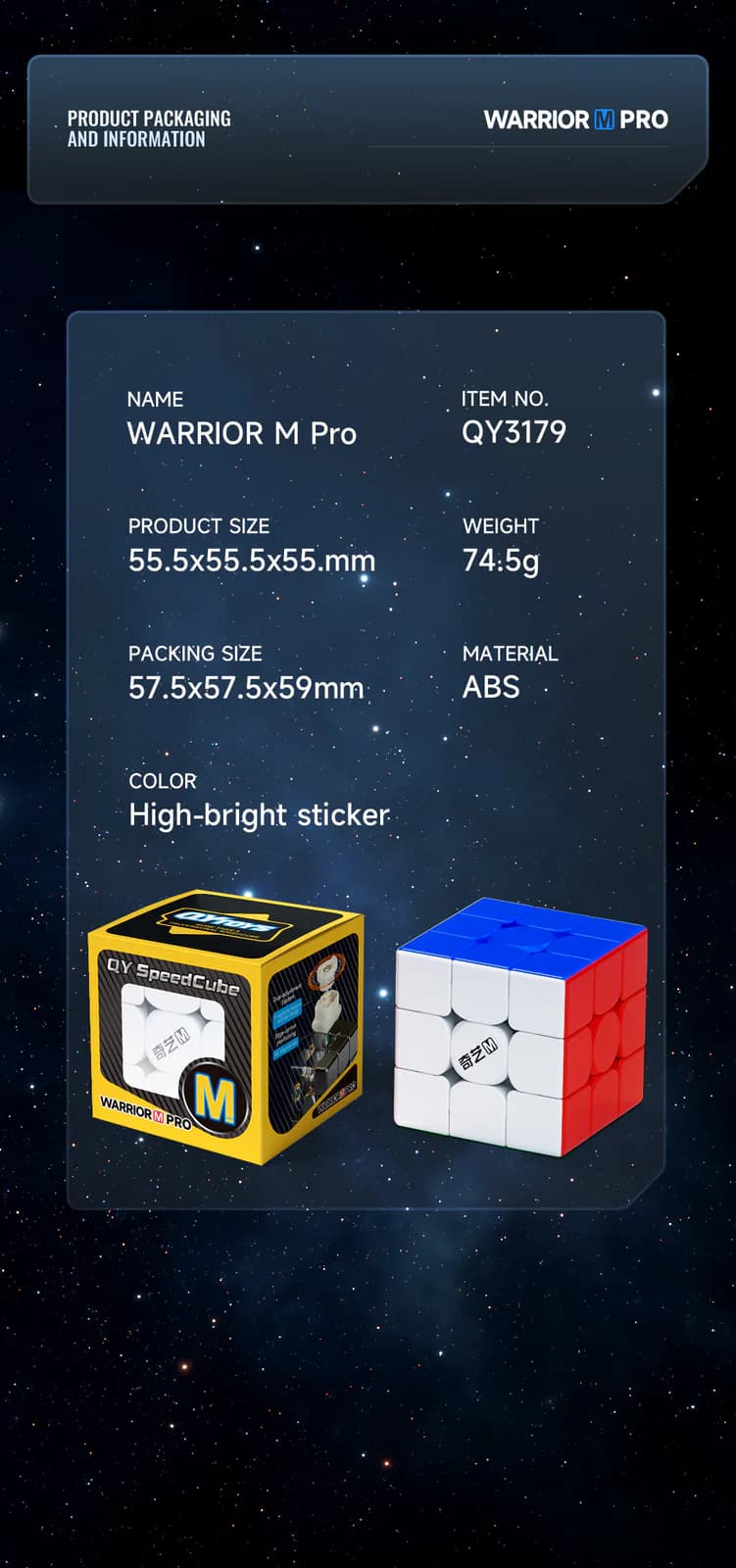 Warrior M Pro 3x3 - Stickerless image 12