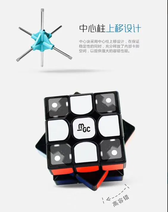 YJ MGC 3x3x3 Magnetic Cube - Black image 4