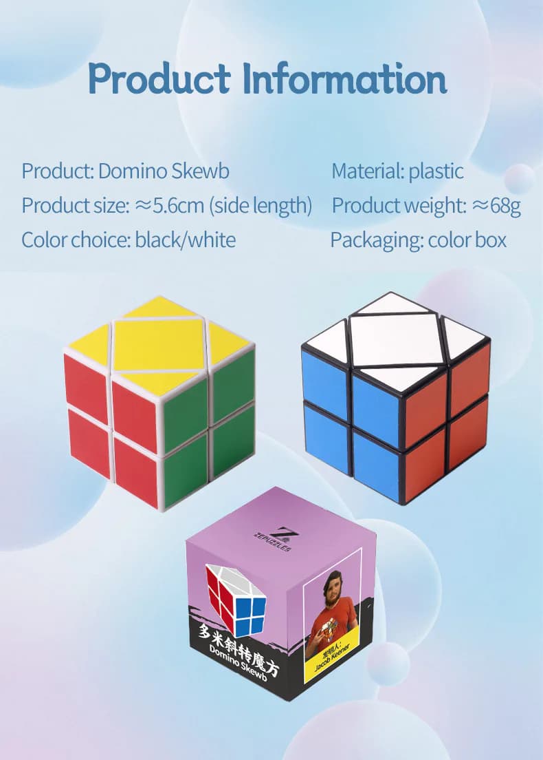 Zee Domino Skewb - Black image 8