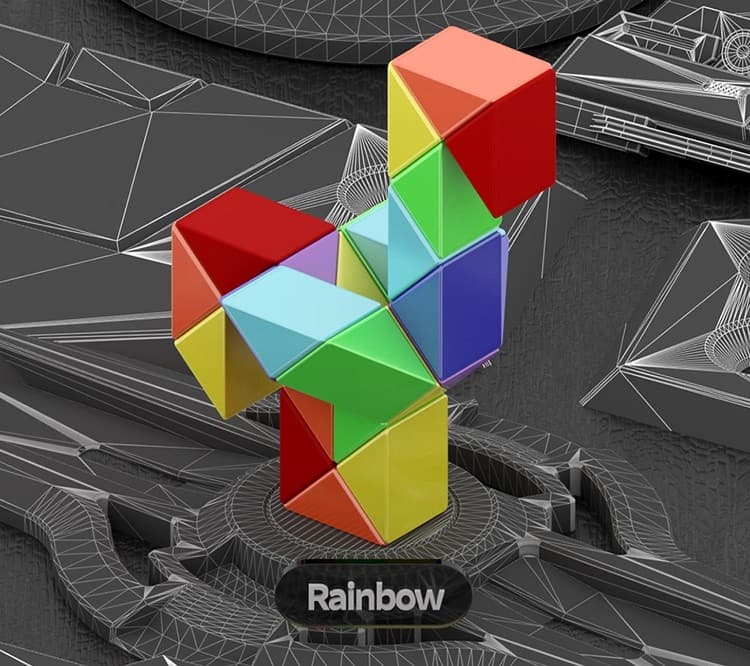 Diansheng Googol Snake Puzzle - Rainbow